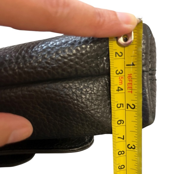 Fossil Kinley Black Pebbled Leather Crossbody Bag Adjustable Strap - Picture 13 of 16